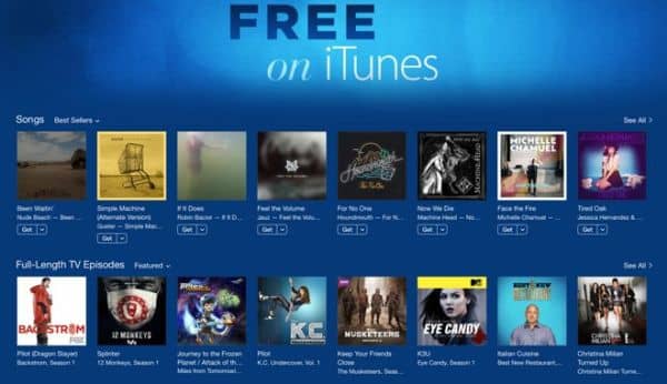 free music on iTunes